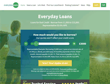 Tablet Screenshot of everyday-loans.co.uk